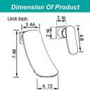 Wall Mounted Waterfall Bathroom Sink Faucet Single Handle Lavatory Sink Faucets 2 Holes Vanity Faucets Waterfall Basin Mixer Tap, Chrome