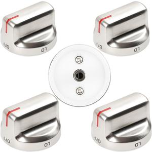 DC94-02141C Stove Knobs Replacement for Samsung Gas Range Knob Oven Knob Replaces DG94-02141A Surface Burner Cooktop Dial Control Knobs, 5 Pcs
