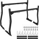 Forwode Non-Drilling Truck Ladder Rack, 800 Lbs Extendable Truck Bed Rack Fits for 46-72 Inches Wide Truck Bed, Adjustable Pickup Truck Bed Ladder Keyak Rack for Most Truck