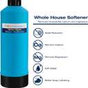 H&G Lifestyles Whole House Water Softener 32,000 Grains, NSF certified Whole Home Water Filtration System for Well & City Water, Remove Calcium Magnesium, Food Grade Resin, Silver-Enhanced, 700,000 Gl