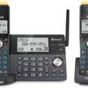 VTech IS8128-21 Super Long Range 2-Handset DECT 6.0 Cordless Phone for Home with Answering Machine, 2300 ft Range, Call Blocking, Bluetooth Connect to Cell, Intercom (Graphite)