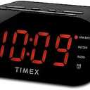 Timex T231G AM/FM Dual Alarm Clock Radio with 1.2-Inch Display and Line-in Jack (Gunmetal)