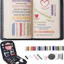 2026 New Embroidery Stitch Book Kit Portable All-Scenario Embroidery Stitch Book Comes with a Complete Toolkit The Perfect Choice for Beginners in Handicrafts (2 PCS)