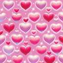 2 x Pink Heart Photo Backdrop Valentine's Day Retro Heart Early 2000s 90s Glitter Love Photography Background Adults Kids Valentine Y2K Old School Birthday Party Decor Banner Photo Props (Pink, 7x5FT)