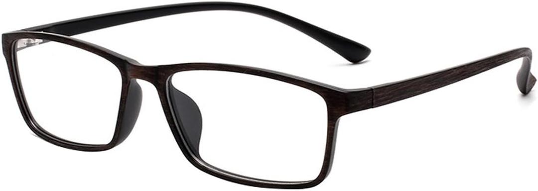 Fullwosing Myopia Glasses Stylish TR90 Frame Eyeglasses Nearsighted Shortsighted Glasses for Men Women -6.00
