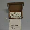 Crossword Dice Game, Word Game, 15 Large Letter Dice, Word Dice Game for Family Games, Travel & On-The-Go Fun