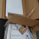 SIMPLIHOME Acadian Bath Cabinet - 18 inch Wide Four Drawer Floor Bathroom Storage Cabinet in Pure White, Contemporary Bathroom Storage for Bath or Powder Room with Metal Drawer Glides and Sleek Design