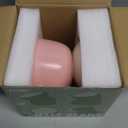 Elevated Ceramic Cat Food Bowl - 5.5" Wide Dish for Whikser Friendly, 6.6" Height for Easy Feeding, Lead & Cadmium Free, Durable Raised Cat Food Bowls, Pink