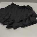 Aoudery Flowy Shorts for Women Casual Boho Ruffle Tiered Skorts High Waist Mini Skirts Golf Tennis Crochet Shorts Small