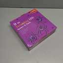 6 Pack 9" Halloween Classics Twinkling LED Spiders, Hi-Vibrant Aluminum Frame Spiders Window Silhouette Lights, 468 Purple and 24 Green LED Lights, Holiday Indoor Outdoor Decoration