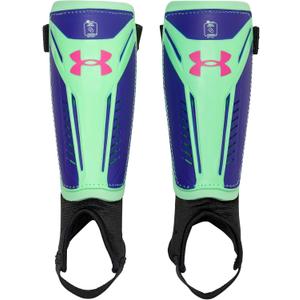Under Armour Youth Soccer Shin Guards Challenge Shin (Medium, Matrix Green/Cobalt)