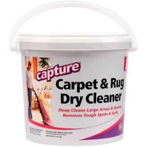 Capture Carpet & Rug Dry Cleaner w/Resealable lid - Home, Car, Dogs & Cats Pet Carpet Cleaner Solution - Strength Odor Eliminator, Stains Spot Remover, Non Liquid & No Harsh Chemical (4 Pound)