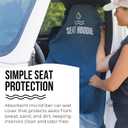 Car Seat Towel | Premium Microfiber Towel Seat Covers for Cars | Universal Fit & Machine Washable | Portable Car Seat Towel Cover After Gym, Yoga, Beach Black