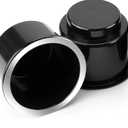 JoyTutus Cup Holder Insert 2pcs for RV Boat Car Couch Golf Cart, Elegant Chrome, Large Plastic Universal Drop in Cup Holder for Pontoon Table Sofa