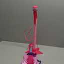 TAKIHON Guitar and Microphone Set for Kids,Guitar Toys with Music&Colorful Light,Adjustable Height Microphone with Stand,Karaoke Toys Gift for Boy,Girls,Toddlers(Red)-Upgraded