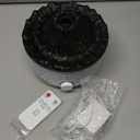 YALEDI Aromatherapy Essential Oil Diffuser, 560ml Ultrasonic Cool Mist Diffuser/Humidifier with Flame & Volcano 2 Mist Mode, for Bedroom,Office,Home, Auto Shut-Off, Remote Control, Gift (White)