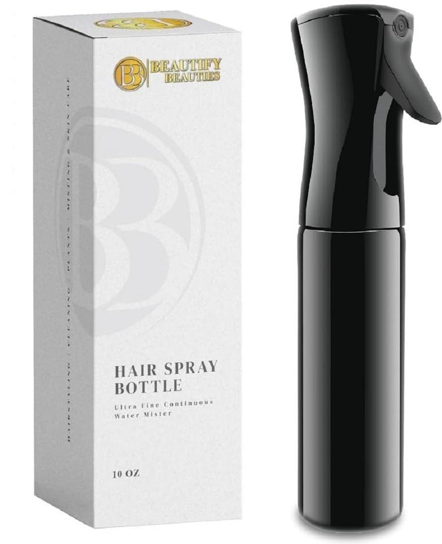 BeautifyBeauties Spray Bottle For Hair  Continuous Mister Spray Bottle for Hairstyling, Cleaning, Plants, Pets, Barbers, Salons, Essential Oil Scents (24 Ounce) (Clear) BeautifyBeauties Spray Bottle For Hair  Continuous Mister Spray Bottle for Hairstyling, Cleaning, Plants, Pets, Barbers, Salons, Essential Oil Scents (24 Ounce) (Clear)