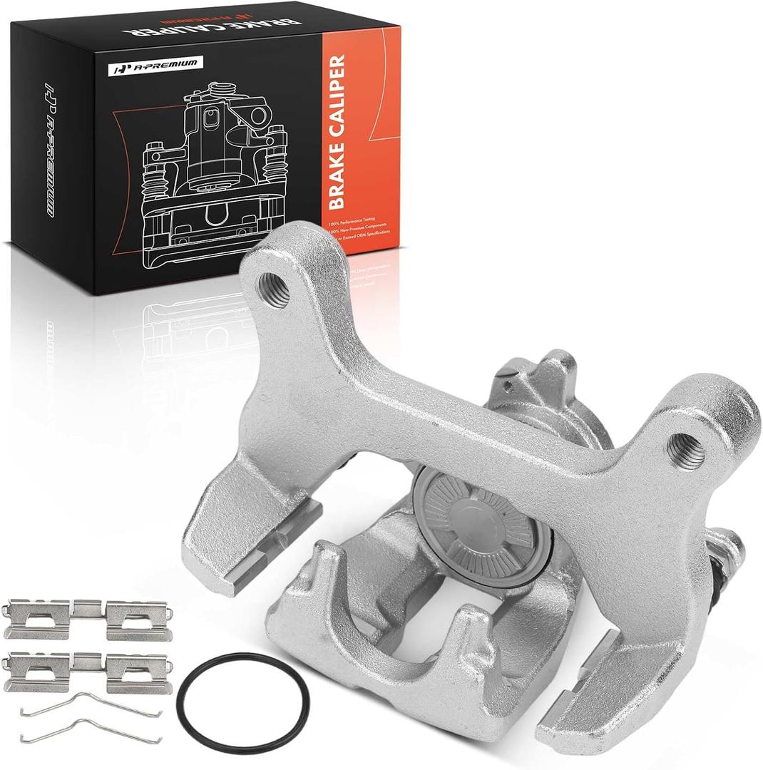 A-Premium Disc Brake Caliper Assembly with Bracket Compatible with Ford Vehicles - F-150 F150 2021 2022 2023 2024 2025 - Rear Left Driver Side