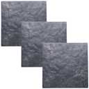 Sekcen 3 Pack Rubber Stepping Stones 15.75x15.75 Outdoor Garden Walkway Recycled Paving Stones Pavers for Walkways