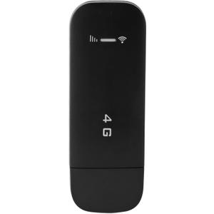 4G LTE USB 4G LTE USB Portable Router, Pocket Mobile Hotspot with SIM Card Slot, Travel Mini Wi Fi Hotspot, Support 10 Devices, WPA WPA2 Wi Fi Encryption (Black)
