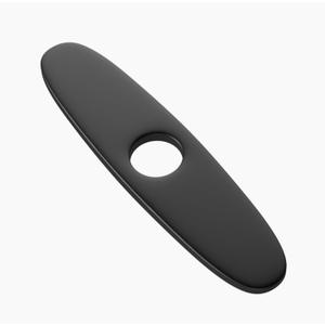 Lefton 10" Sink Cover Plate for 1 or 3 Hole Bathroom or Kitchen Faucet-FCP2201 (Black)