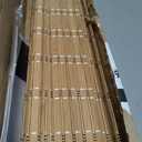 LazBlinds No Tools No Drill Cordless Bamboo Roman Shades, Light Filtering Window Treatment, Roll Up Bamboo Blinds for Windows 32'' W x 64'' H, Brown