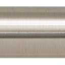 Ivilon Drapery Window Curtain Rod - End Cap Style Design 1 Inch Pole. 48 to 86 Inch Color Brushed Nickel