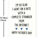 2 x Fathers Day Card Gifts for Husband, Fathers Day Card Gifts from Wife, Funny Father's Day Cards Gifts Decorations for Husband Boyfriend