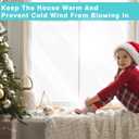 110'' x 84'' Window Insulation Kit, Window Insulation for Winter, POF Window Sealer for Winter, Insulates Indoor Windows Keep Warm for Weatherproofing Window Film for Winter Window Covering-1PCS