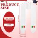 Sasylvia Mexican Graduation Stole Sash Country Flag Grad Stole for International Students