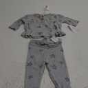 Jessica Simpson baby-girls Jessica Girls' 2pcs. Set (0-3 Months, Blue Floral)