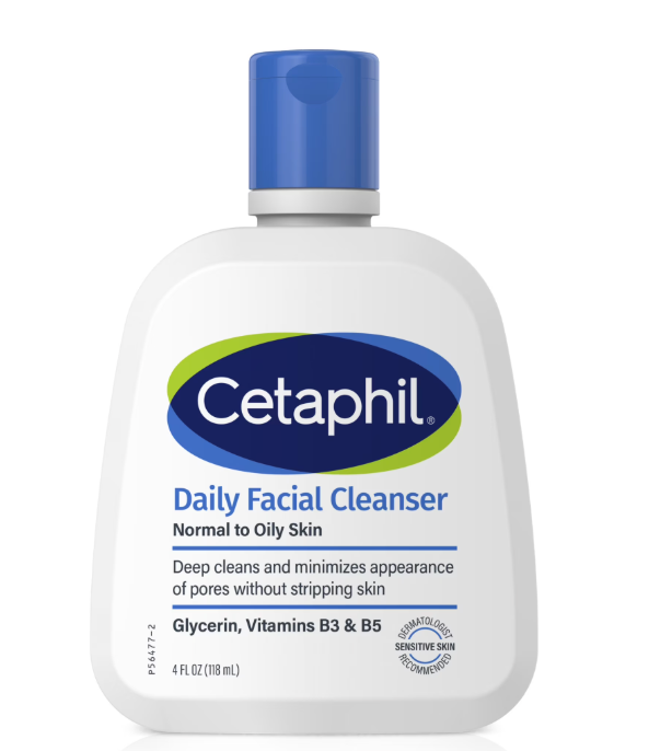 Cetaphil Face Wash, Daily Facial Cleanser for Sensitive, Combination to Oily Skin, 4 Oz 3 Pack, Gentle Foaming, Soap Free, Hypoallergenic