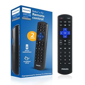 Amazon.com: Philips Roku TV Remote Replacement, Compatible with Philips TV, ROKU TV/TCL/ONN/Hisense/Sharp/Element/Westinghouse, Black, SRP6320R/27 : Electronics