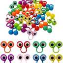 PPXMEEUDC Eye Finger Puppets Googly Eye Finger Puppets Wiggly Eyeball Finger Puppet Rings Eye Finger Toy Kids Party Favor A Pack of 32