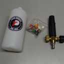 Tool Daily Foam Cannon with 1/4 Inch Quick Connector, 1 Liter, 5 Pressure Washer Nozzle Tips