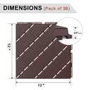 VANCASTLE 36 Pack Interlocking Deck Tiles, 12"x12" Patio Pavers, Heavy Duty Plastic Outdoor Flooring with Drainage, Waterproof Non-Slip Snap-Together Tiles for Balcony, Poolside, Garage, Dark Brown