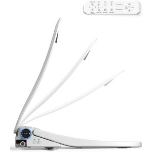 Sosh Auto Open Lid Bidet Seat, Smart Max Electric Toilet Seat with Instant Warm Water, Dryer, Front and Rear Wash, Remote Control, Self-Cleaning Nozzle, Eco Mode