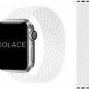 Solace Bands Imperium V2 Loop - Compatible with Apple Watch Bands Stretchable Sport Loop Band for Women and Men, iWatch Bands, SE and Series 8 7 6 5 4 3 2 1 (42/44/45MM - XS, White)
