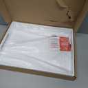 White Tray 1612" with Cut Handles - Spill Proof Decorative Tray is an Ideal Countertop Organizer for Living Rooms, Ottoman Coffee Tables, Offices, Kitchens & Serving Guests