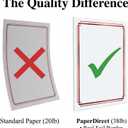 PaperDirect Foil Elegance Specialty Certificates, 50 Sheets of 38lb White Paper, 8" x 11", Double Red Foil Border, Perfect for Awards, Students, Employees, Volunteers, Course Completion, Diplomas