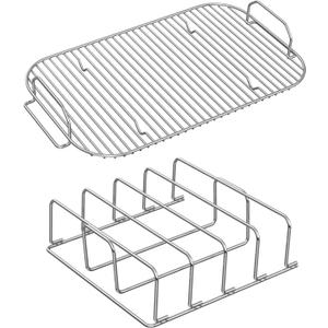 OG951 Rib Rack and Smoke Rack for Ninja Woodfire OG800 OG850 OG900 Series, Replacement for XSKRSTRKXL XSKRACKXL - 304 Stainless Steels (NJGRILL2)