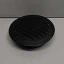 6 Inch Stainless Steel Air Vent Black Soffit Vents Round Vent Cover Soffit Exhaust Vents with Built-in Fine Mesh for Kitchen, Bathroom, Garage, Office and Warehouse Ventilation