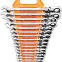 GEARWRENCH 16 Pc. Ratcheting Flex Combination Wrench Set, Metric - 9902D