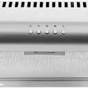 COSMO COS-5MU36 36 in. Delta Collection Ducted Under Cabinet Range Hood, Button Controls, Reusable Filters, LED Lights, Stainless Steel