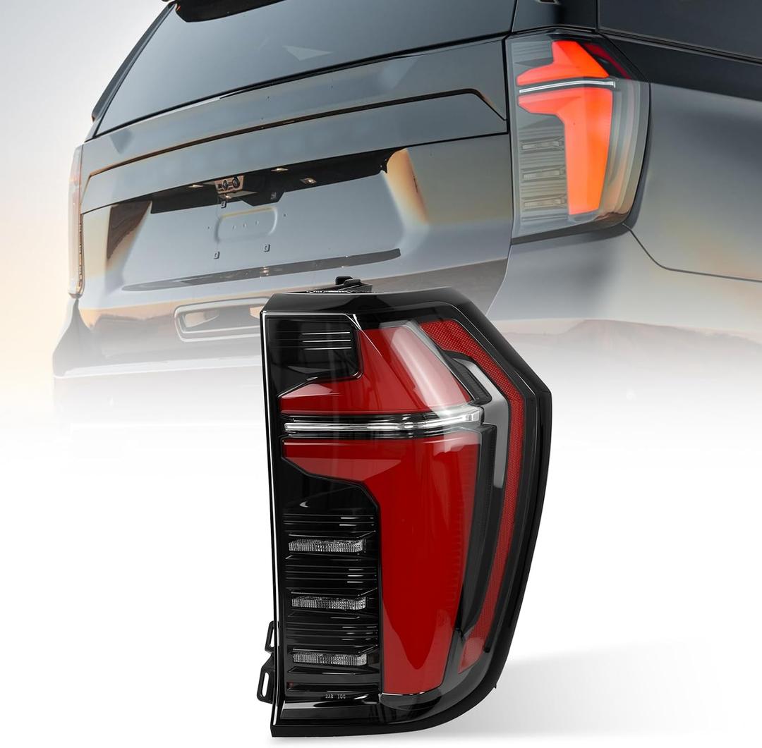 LED Tail Light Rear Lamp Assembly Compatible with 2025 Chevy Suburban Tahoe Tail Lamp Right Passenger Side 85050857 85742165