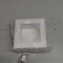 3x3 Small Square Shadow Box Picture Frame Display Case with Soft Linen Back,Small Mini Tiny White Deep Shadow Memory Box Frame 3x3 for Nsect Specimen Baby Wedding Pet Graduation Medal Souvenir (White + Thickened Panel + Foam Packaging)