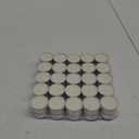 Stonebriar Unscented Long Burning White Tealight Candles, Bulk Pack, 6-7 Hour Burn Time, Smokeless Tealights for Parties, Weddings, Home, 50 Count