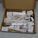 SUNSGNE Christmas Electric Window Candle Lights with Auto Sensor, Dusk to Dawn Candle Lamps with Gold Plated Base, 9'' Plug in Candle Lights with 0.6W LED E12 Bulbs for Window Table Decor, 4 Pack