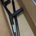 KMINA PRO - Folding Carbon Fiber Crutch (x1 Unit, Open Cuff), Adjustable, Adults, Women and Men