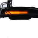 Riloer 2 pcs Driver Side + Passenger Side Smoke Lens Sequential Flowing Light, 1 Pair Mirror Turn Signal Light, 2011-2020 Compatible with Jeep Grand Cherokee WK2